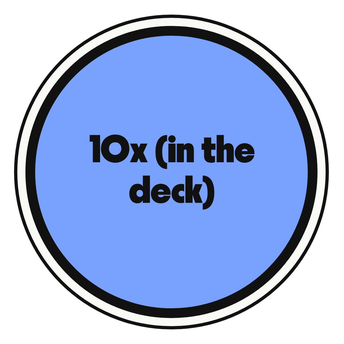 10x (in the deck) die-cut vinyl sticker