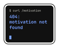 404: motivation not found die-cut vinyl sticker