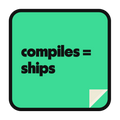 compiles = ships die-cut vinyl sticker
