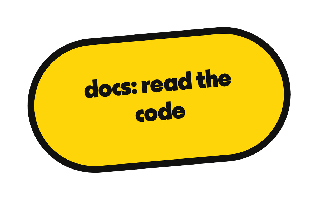docs: read the code die-cut vinyl sticker