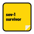 sev-1 survivor die-cut vinyl sticker