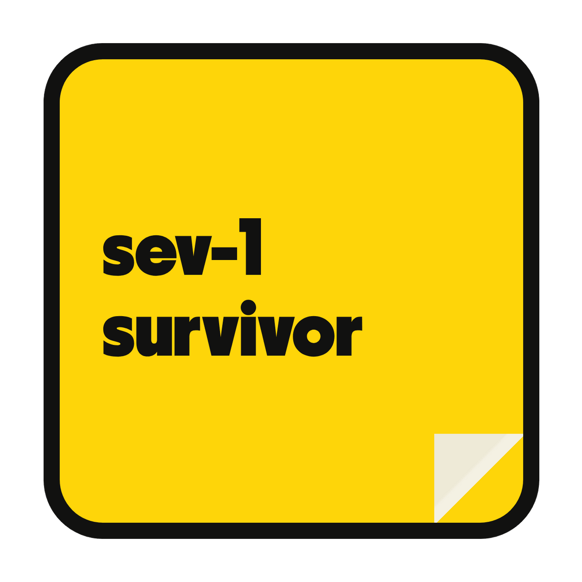 sev-1 survivor die-cut vinyl sticker