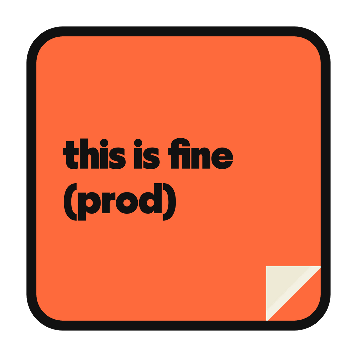 this is fine (prod) die-cut vinyl sticker