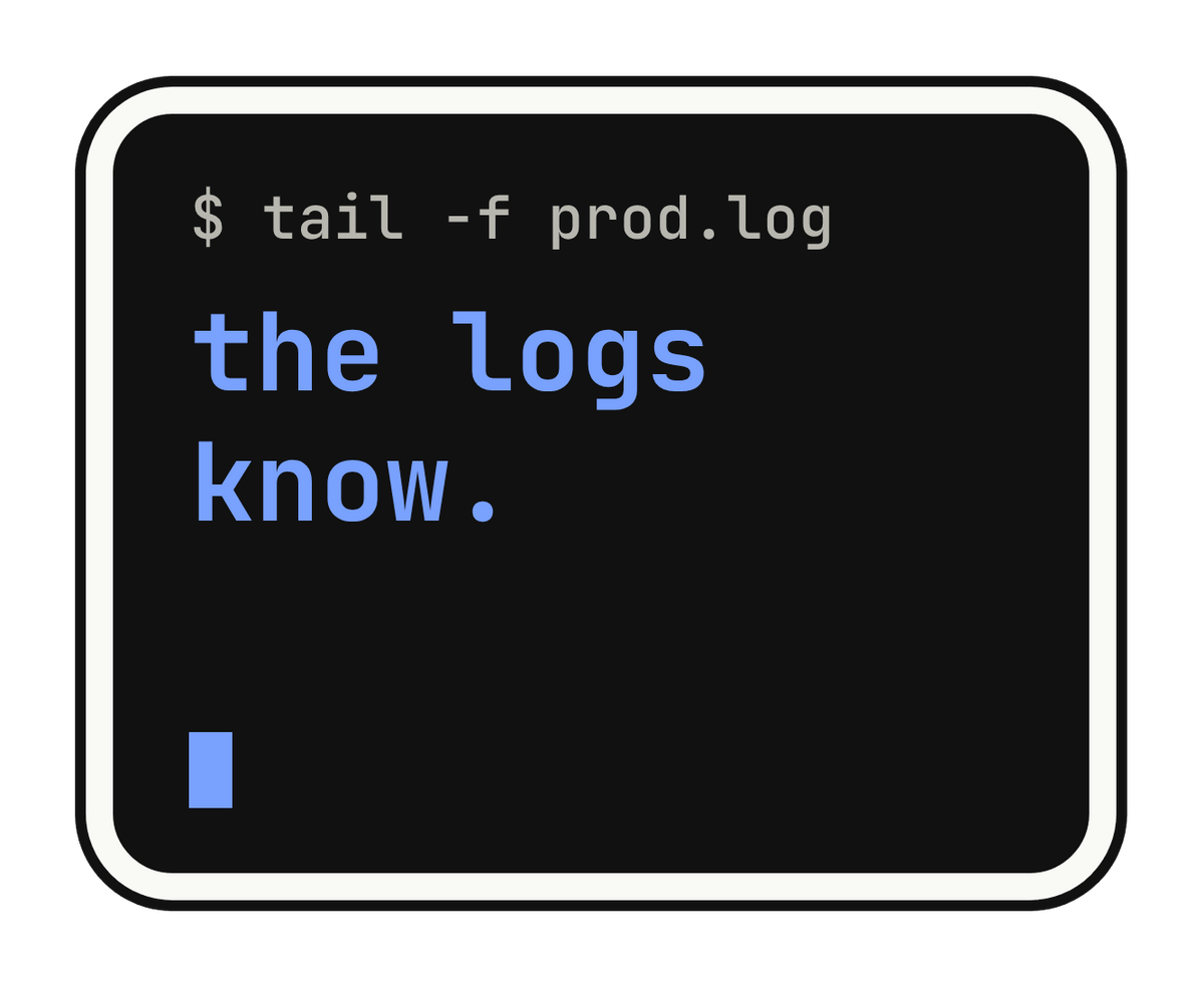the logs know. die-cut vinyl sticker