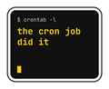 the cron job did it die-cut vinyl sticker