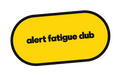 alert fatigue club die-cut vinyl sticker