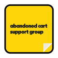 abandoned cart support group die-cut vinyl sticker