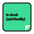 in stock (spiritually) die-cut vinyl sticker