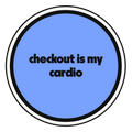 checkout is my cardio die-cut vinyl sticker