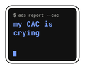 my CAC is crying die-cut vinyl sticker