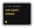 variant: chaos die-cut vinyl sticker