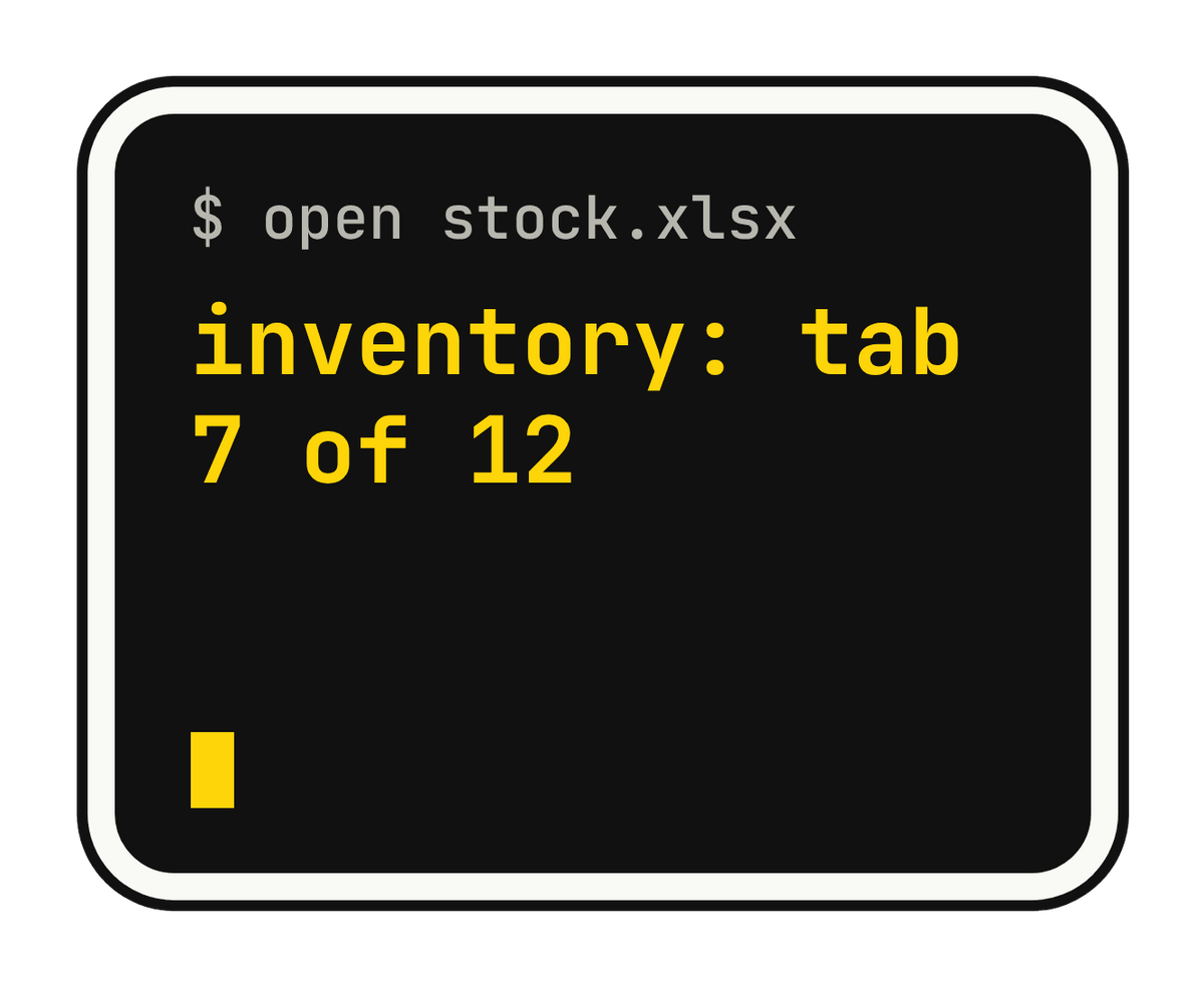inventory: tab 7 of 12 die-cut vinyl sticker