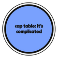 cap table: it's complicated die-cut vinyl sticker