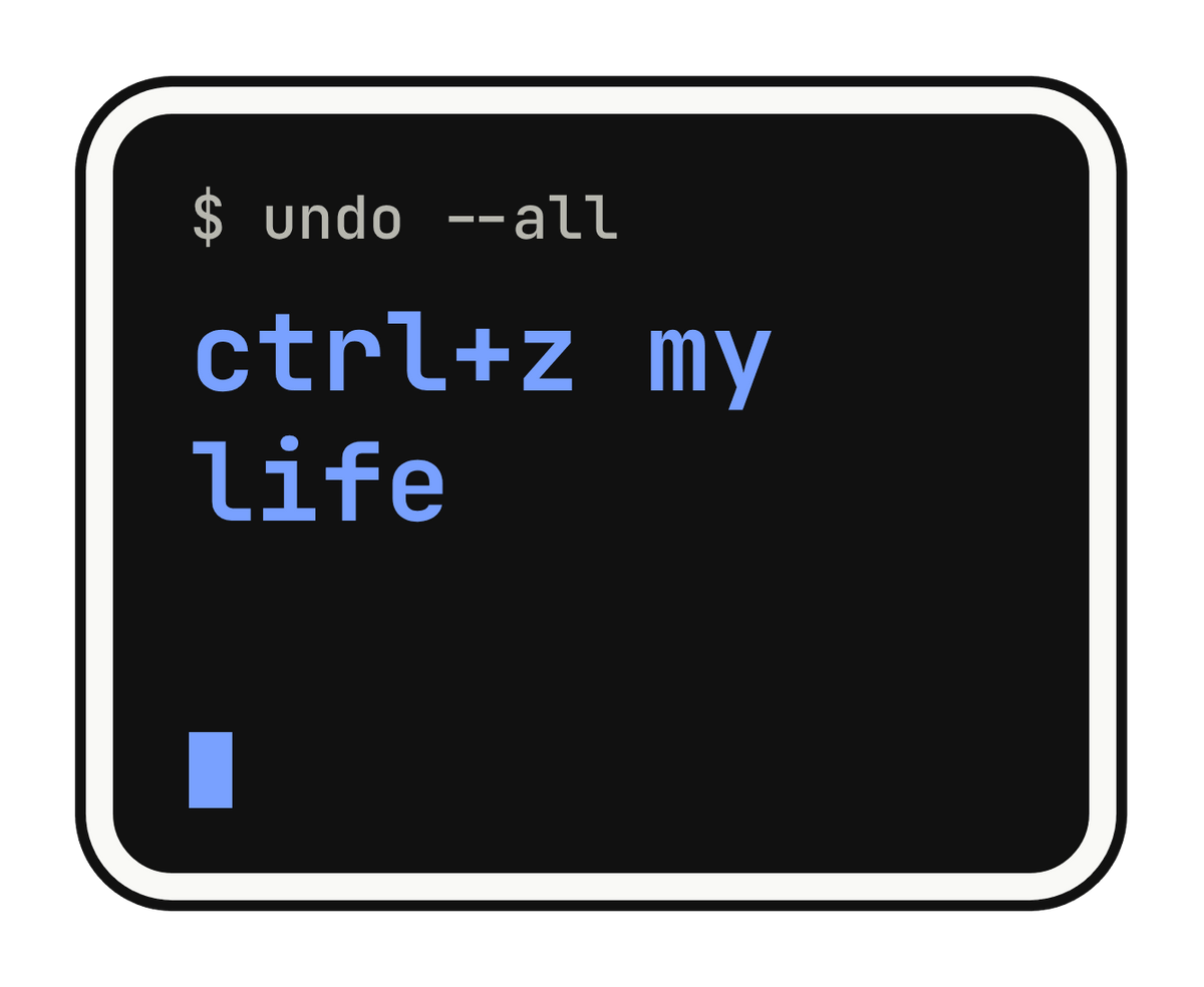ctrl+z my life die-cut vinyl sticker
