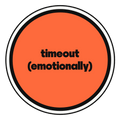 timeout (emotionally) die-cut vinyl sticker