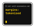 margins: tokenised die-cut vinyl sticker