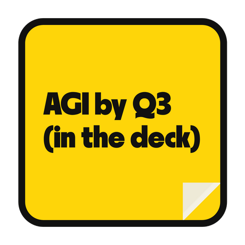 AGI by Q3 (in the deck) die-cut vinyl sticker