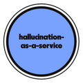 hallucination-as-a-service die-cut vinyl sticker