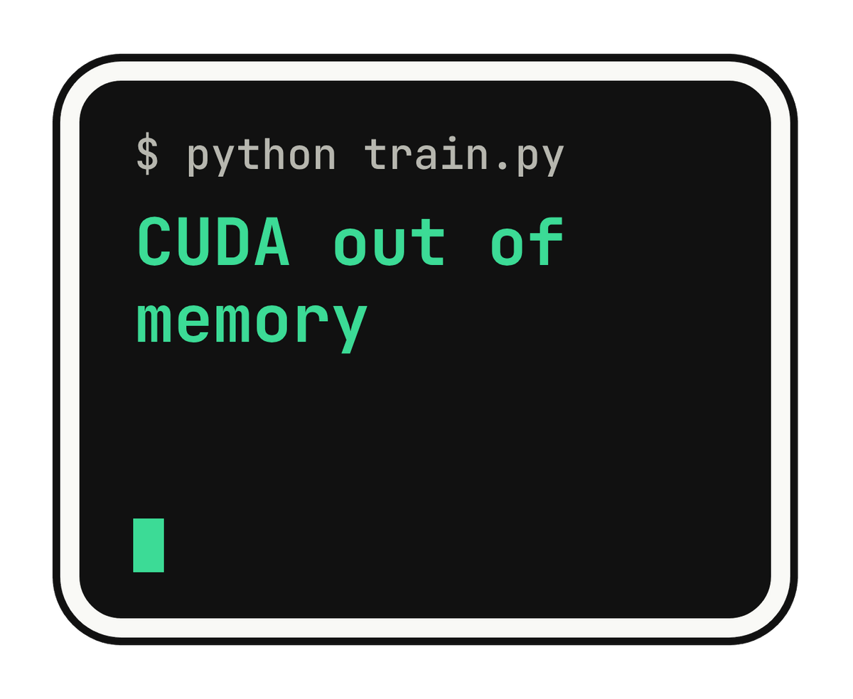 CUDA out of memory die-cut vinyl sticker