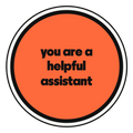 you are a helpful assistant die-cut vinyl sticker
