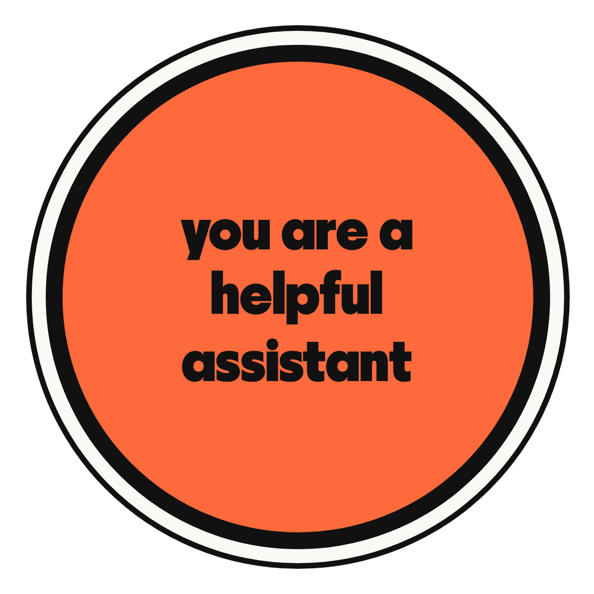 you are a helpful assistant die-cut vinyl sticker