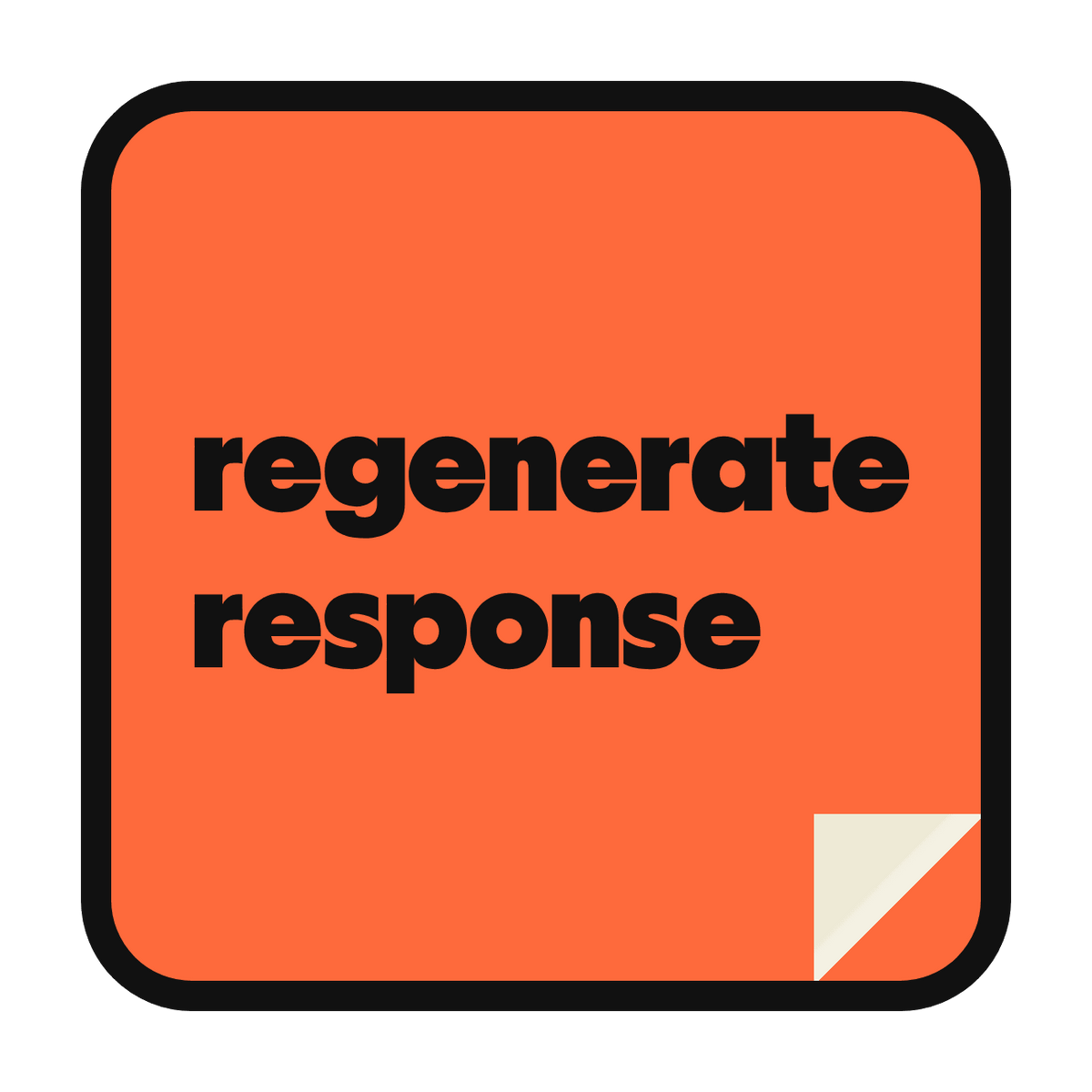 regenerate response die-cut vinyl sticker