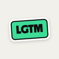 LGTM die-cut vinyl sticker