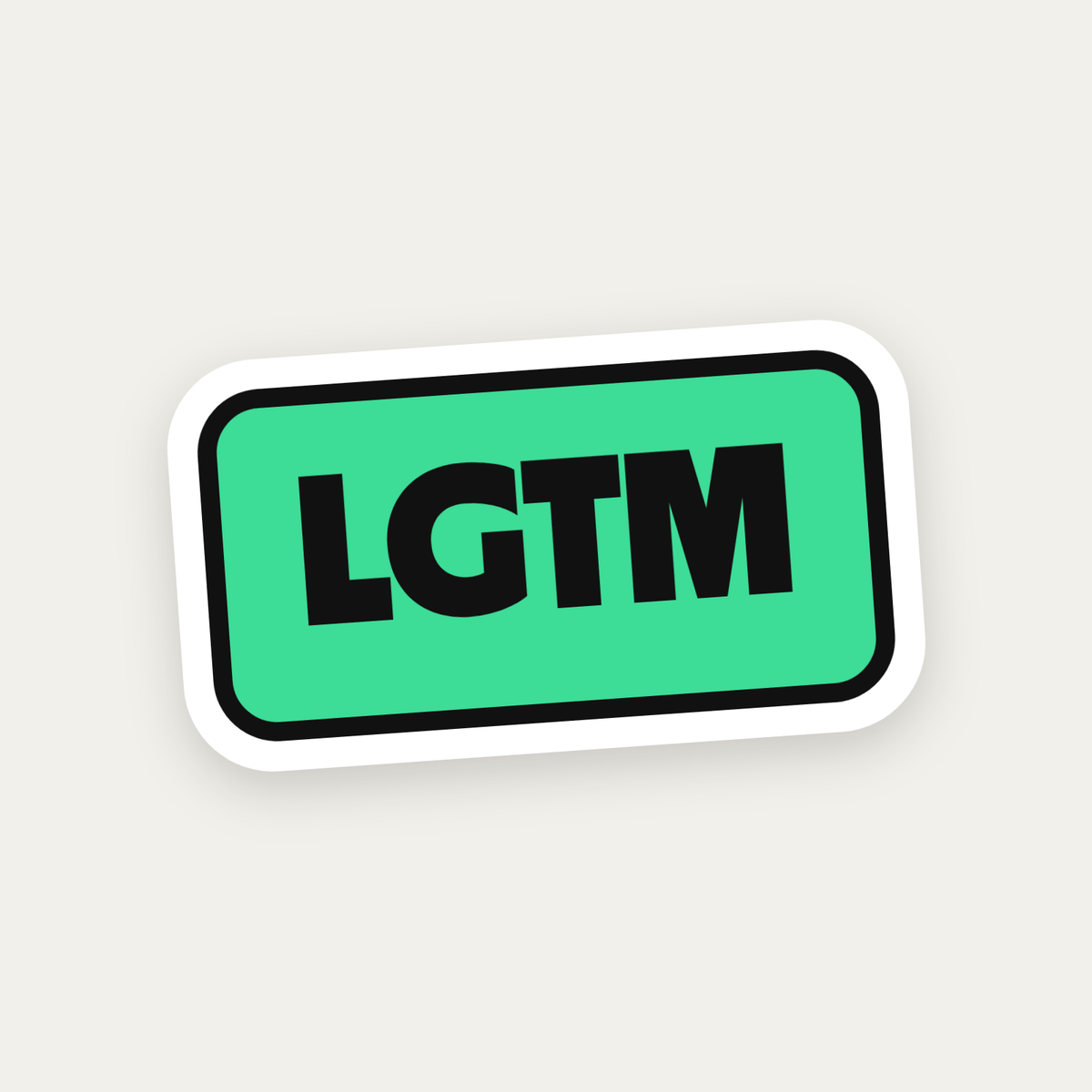 LGTM die-cut vinyl sticker