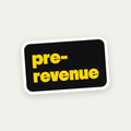Pre-revenue die-cut vinyl sticker