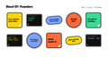 Founders 10-pack vol. 1: sheet of ten die-cut vinyl stickers
